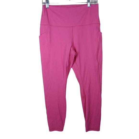 Lululemon Align High Rise Pant Pockets Pink size 12